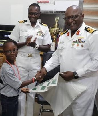Distributing Chess Boards to the Nigerian Navy